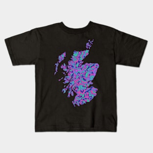 Scotland Map Kids T-Shirt